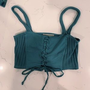 Baby Blue Urban Outfitters crop top